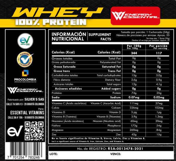 WHEY 100% PROTEIN - Imagen 4